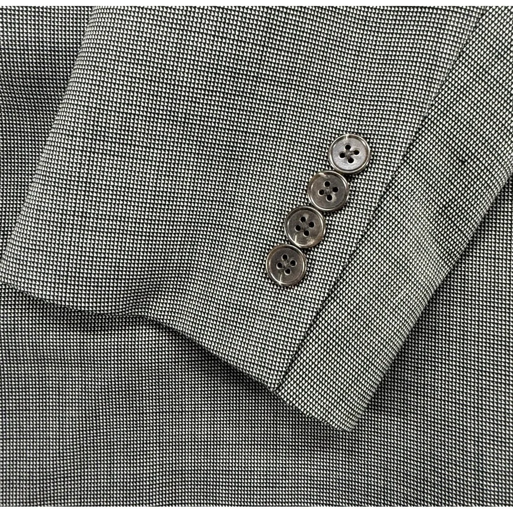 HART SCHAFFNER &‎ MARX Mens 44R Gray Check Wool Sport Jacket Dillard's